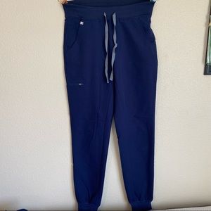 Figs navy blue jogger scrub pants